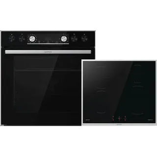 Gorenje Black Set 5 Induktion Einbauherdset (Induktionskochfeld, A, 77 l)