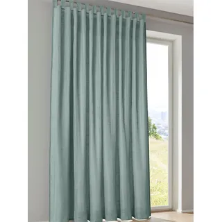 Gardine HEINE HOME Gr. 2, grün (salbei), B:140cm H:175cm, Polyester, Gardinen, Gardine