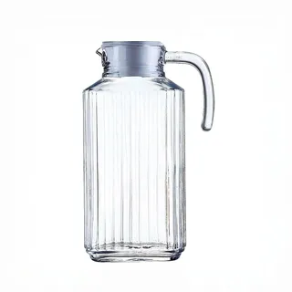Luminarc ARC 30629 Quadro Krug, Kühlschrankkrug mit Deckel, 1.7 Liter, Glas, transparent, 1 Stück