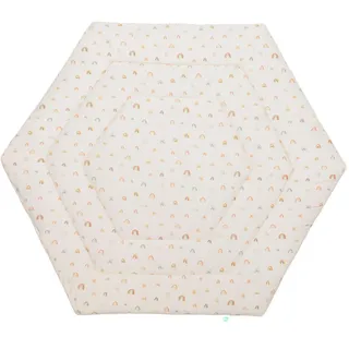 fillikid Laufgittereinlage "6-eck Jersey", rainbow beige