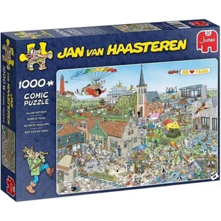 JUMBO Spiele Jumbo 20036 - Jan van Haasteren Reif für die Insel, 1000 Teile