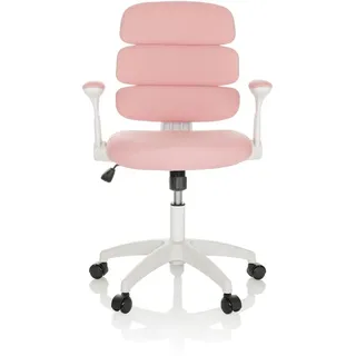 HJH Office Kinderdrehstuhl KID ERGOLINO W Kinderstuhl mit ergonomischer Rückenlehne, Rosa, 736429