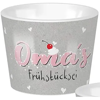 Sheepworld, - 46477 - Eierbecher, Oma ́s Frühstücksei, 4,3cm x 5,3cm, Porzellan, spülmaschinengeeignet