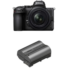 Nikon Z 5 Spiegellose Vollformat-Kamera + Nikon 24-50mm 1:4,0-6,3 VR (24,3 MP, Hybrid-AF mit 273 MF & Fokus-Assistent, eingeb.5-Achsen-Bildstabilisator, 4K UHD, 2X Speicherkartenfach) + EN-EL15c Akku