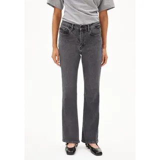 VELAARI MID WAIST FLARED JEANS | Bio-Baumwoll-Mix - schwarz (27-32)