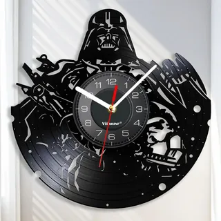 Viiluuxr Wanduhr Modern Vinyl Schallplatte Wanduhren Uhr Wand Ohne Tickgeräusche Wanduhr Kinder Lautlos Deko Wohnzimmer Küchenuhr Badezimmeruhr Schlafzimmer 12 Zoll Quarzuhr.