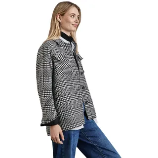 Street One Damen Karierte Bouclé Jacke