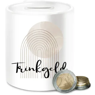 Spardose Trinkgeld I Tringelkasse I Arztpraxis I Friseur I Bäckerei I Zahnarzt - Unisize - Weiß - trinkgeldkasse Geschenk Friseurin kaffeekasse kaffekasse sparbüchse
