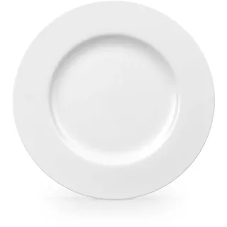 Villeroy & Boch Royal Speiseteller 27 cm weiß - hochwertiges Premium Bone Porzellan, mikrowellen- und spülmaschinenfest, elegantes und robustes Design