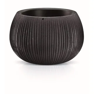 Prosperplast Bowl Plastik mit schwarzer Zement Farbablagerung, 13,6 (groß) x 18 (Breite) x 18 (tiefer) CMS