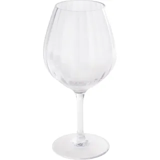 Rotes Weinglas aus transparentem Tritan-Kunststoff - Ø 10,5 cm - Höhe 21 cm - 600 ml - große Größe
