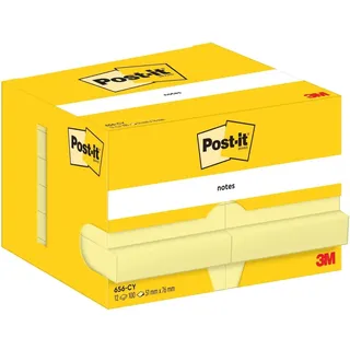 Post-it Haftnotizen 656 gelb, 12 Blöcke