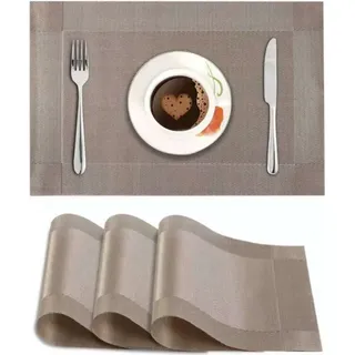 INF Satz von 6 Tischsets - 30x45CM Gelb - Gelb