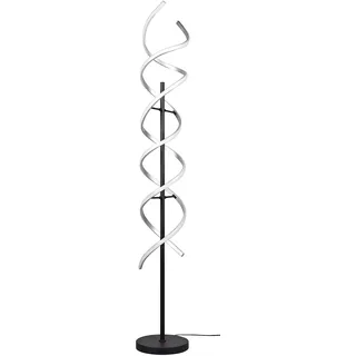 Trio Leuchten LED Stehleuchte Sequence 441810205, Aluminium Schwarz matt, inkl. 32 Watt LED, Switch Dimmer, Farbwechsel