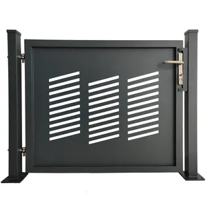 Floraworld Aluminium Einzeltor 120 x 100 cm Anthrazit