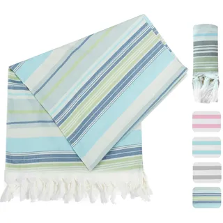 Winthome Hamamtuch Weich 100x180cm- Strandtuch Bambus-Baumwolle Leicht Platzsparend, Handtuch Saugstark, Schnelltrocknend, Badetuch Sandfrei, für Damen Herren Saunahandtuch Strandkleider (1 Pack)