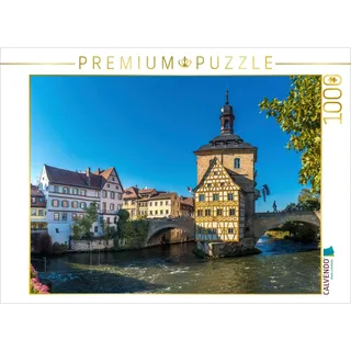 CALVENDO Puzzle Altes Rathaus in Bamberg, Bayern, Deutschland 1000 Teile Puzzle quer | 1000 Teile Lege-Größe 64 x 48 cm Foto-Puzzle für glückliche Stunden