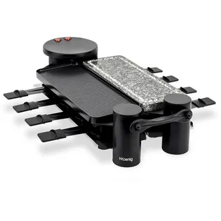 h.koenig RP360 Raclette 8 Personen schwarz