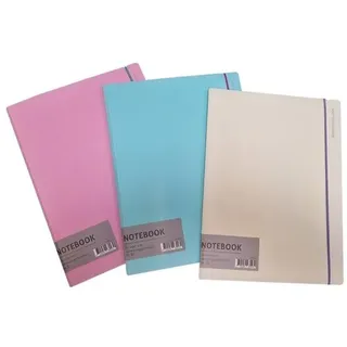 Hobby Mate Notebook B5 linen. With elastic band and pocket.