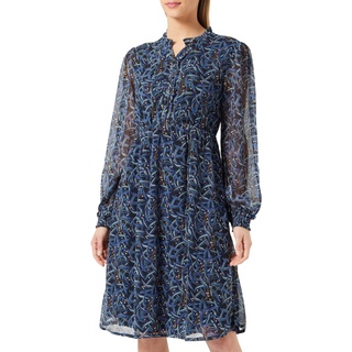 Noppies Damen Dress Foshan Nursing Long Sleeve All Over Print Kleid, Black Olive - N130, 38 EU