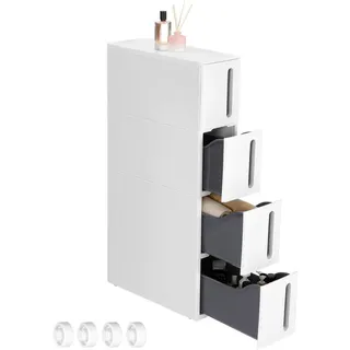 Küchenregal , Grau, Weiß , Kunststoff , 17.3x84x45.2 cm , Küchen, Küchenmöbel