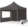 Faltpavillon 3 x 3 m inkl. 2 Seitenteile Dunkelgrau