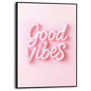 Reinders! Reinders "Good Vibes", Teenager Zimmer - rosa - MDF - Sprüche - 30x40 cm, farbe bild(er): rosa),