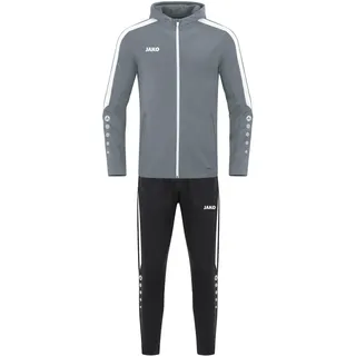 JAKO Trainingsanzug Damen Polyester Power mit Kapuze - 2-tlg. Jogginganzug für Sport-Aktivitäten mit Jogginghose & Trainingsjacke, 100% Polyester