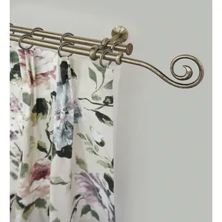 GARESA Vorhangstange Spirale 2-läufig Ø 16 mm 140 cm Gold