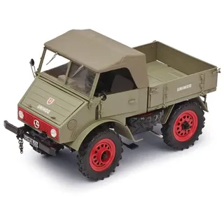 Schuco 1:18 MB Unimog U401 DieCast - Hochwertiges Diecast Modellauto im Maßstab 1:18, Modellauto, 1:18, Auto, Sammlermodell