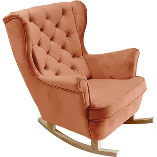 DomoHome Relaxsessel Armlehnensessel Armlehnen Fernsehsessel Loungesessel Polstersessel Couchsessel Armsessel Chair Wohnzimmersessel Ohrensessel | 102x81x95cm | Orange_29823 - Orange