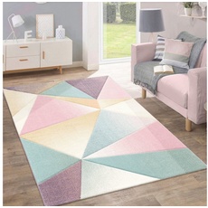 Bild Teppich »Kosy 310«, rechteckig, Kurzflor, modernes geometrisches Muster, in schönen Pastell-Farben, bunt
