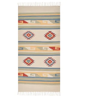 Beliani Aparan Kelimteppich 80 x 150 cm Mehrfarbig