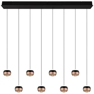 Led-Hängeleuchte , Schwarz , Metall , 13x200x150 cm , höhenverstellbar , Lampen & Leuchten, Leuchtenserien