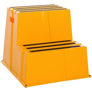 Mid.you Tritthocker , Gelb , Kunststoff , 57x51x65 cm , rutschfeste Trittfläche, rutschfeste Füße , Pflegen, Babytoilette, Tritthocker & Sonstiges