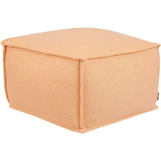 Beliani Pouf Baumwolle 50 x 30 x 50 cm Orange