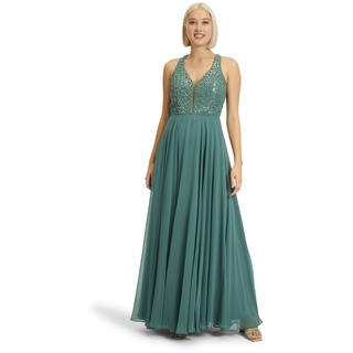 Vera Mont Damen Abendkleid mit Pailletten, Dark Forest, 36