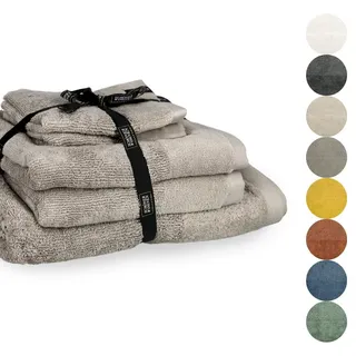 Schöner Wohnen Handtuch SET Sense , Sandfarben , Textil , 50x100 cm , Oeko-Tex® Standard 100 , Heimtextilien, Badtextilien, Handtuchsets
