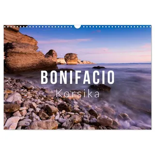 Bonifacio. Korsika (Wandkalender 2026 DIN A3 quer), CALVENDO Monatskalender: Malerisches Bonifacio auf Korsika - 4 Jahreszeiten (CALVENDO Orte)