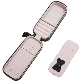 SANQIANWAN PU-Leder Klein Schmuckkästchen Schmuckkästchen Damen Schmuckkoffer Reise Schmuckaufbewahrung Schmuckbox Damen Schmuckschatulle für Ringe,Ohrringe,Halskette,Armbanduhr