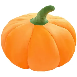 PORUPAEL Kürbis Kissen, Kürbis Dekokissen, 3D Plüsch Kürbis Wurfkissen, Halloween Kürbis Kissen Plüschtier, Home Decoration für Erntedankfest Weihnachten Schlafzimmer, Sofa Dekoration