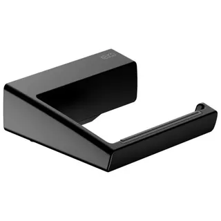 KEUCO AVENO Toilettenpapierhalter, starr, offene Form, 14662370000, Farbe: Schwarz Matt