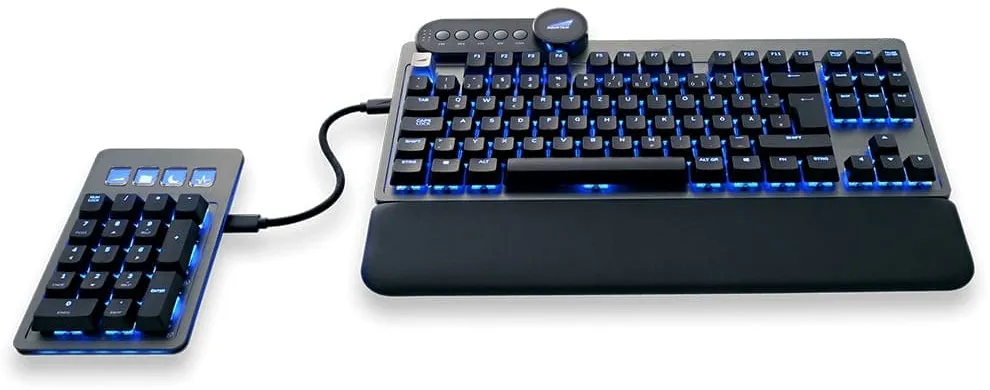 Bild von Everest Max Gunmetal Gray, LEDs RGB, MX SPEED RGB Silver, USB, DE (MG-EVK1G-CP1-DE)