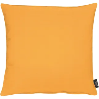 Dekokissen APELT "4362 Rips Uni" Gr. 1, orange (orange, unifarben), B:40cm L:40cm, Obermaterial: 60% Polyester, 40% Baumwolle, Dekokissen_Sitzkissen_Kissenhüllen, Dekokissen, Wasser- und Schmutzabweisend