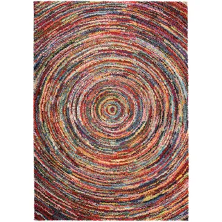 OCI Hochflor-Teppich OCI DIE TEPPICHMARKE "Sixteen Round" Gr. 3, bunt (multi), B:120cm H:25mm L:170cm, Kunstfaser, Teppiche, Hochflor-Teppich, Wohnzimmer