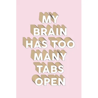 queence Leinwandbild »Spruch Brain« Kunst   Modern   Schriftzug   Sprüche & Texte Premium-Leinwandstoff, Handarbeit aus Deutschland, rosa