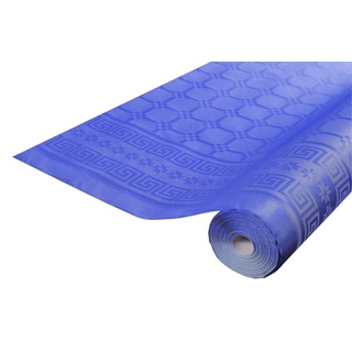 Pronappe Tischdecke R482519I Einweg-Tischdecke aus Damastpapier Länge 25m Breite 1,20m (pro Rolle) Farbe marineblau Damastpapier mit schickem und klassischem Universalmuster