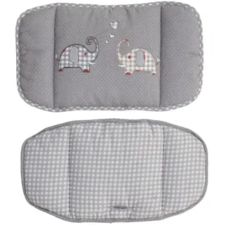 Roba Hochstuhl-Sitzverkleinerer 2-teilig Jumbo twins grau , Grau , Textil , 27x59x43 cm , Babymöbel & Kindermöbel, Babyzimmer, Hochstühle