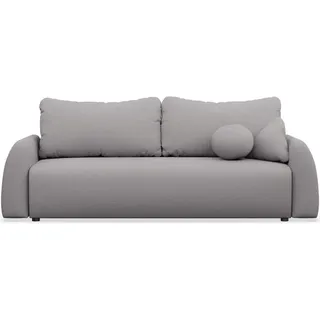 Selsey 3-Sitzer Sofa Nubelle Grau Chenille-Bezug, wasserabweisend , Kunststoff , 244x85x93 cm , Babymöbel & Kindermöbel, Kinderzimmer & Jugendzimmer, Schlafsofas
