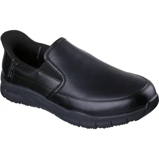 SKECHERS Herren Nampa Broxtin Slip-InTurnschuhe, Black Leather/Synthetic, 45 EU